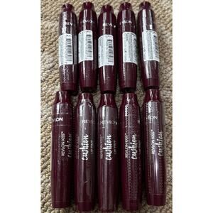 Lot of 10 Revlon Kiss Cushion Lip Tint Lipstick #290 Extra Violet- 0.15 fl oz